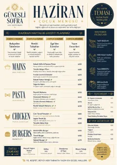 Monthly Seasonal menu template preview