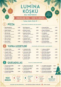 Holiday Festive menu template preview