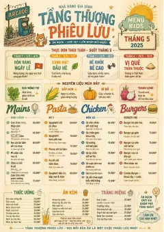 Monthly Seasonal menu template preview