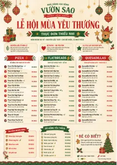 Holiday Festive menu template preview