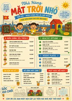 Kids Playful menu template preview