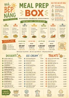 Meal Prep Box menu template preview