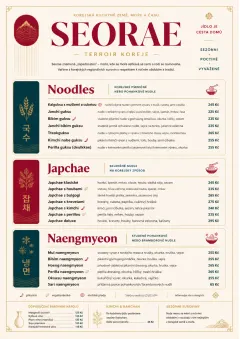 Fine Regional menu template preview