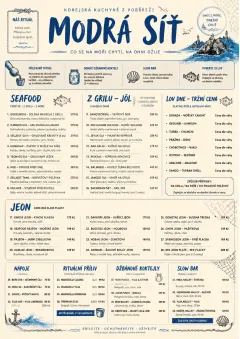 Coastal Regional menu template preview