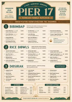 Family Style Feast menu template preview