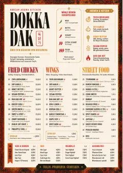 Spice Market Bold menu template preview