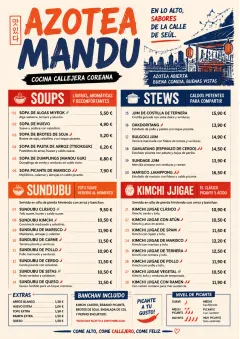 Street Stall Energy menu template preview