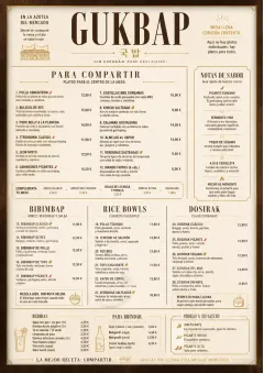 Family Style Feast menu template preview