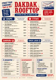 Street Stall Energy menu template preview