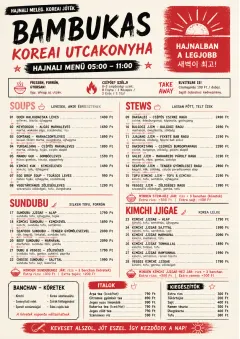 Street Stall Energy menu template preview