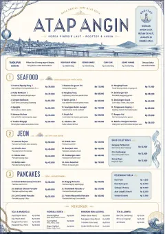 Coastal Regional menu template preview