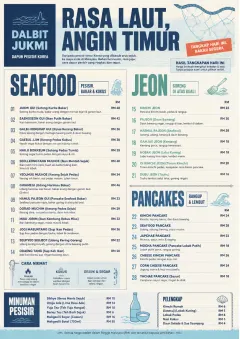 Coastal Regional menu template preview