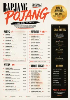 Street Stall Energy menu template preview