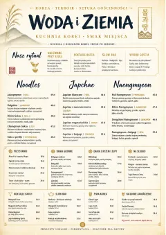 Fine Regional menu template preview