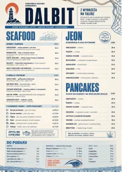 Coastal Regional menu template preview