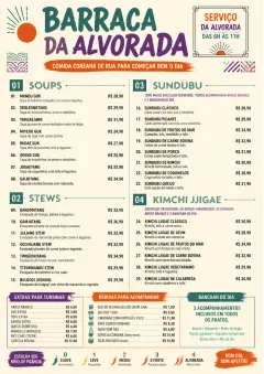 Street Stall Energy menu template preview