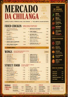 Spice Market Bold menu template preview