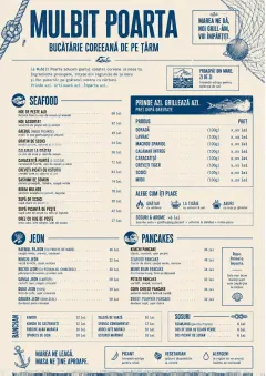 Coastal Regional menu template preview