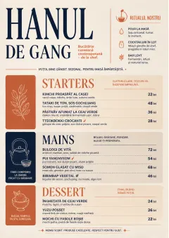 Chef Carte Brève menu template preview