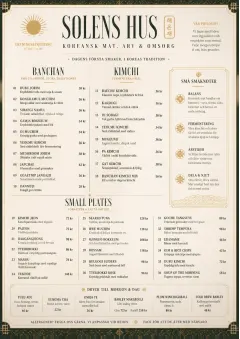 Heritage Tradition menu template preview