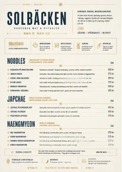 Fine Regional menu template preview