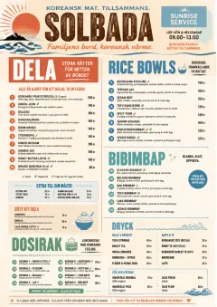 Family Style Feast menu template preview