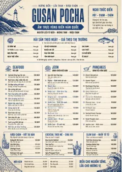 Coastal Regional menu template preview