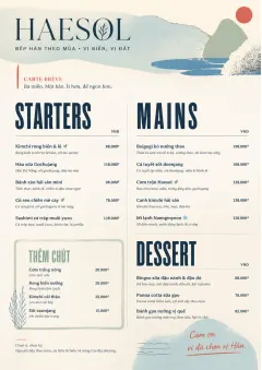 Chef Carte Brève menu template preview