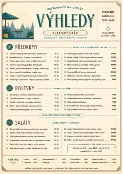 Sunrise Classic menu template preview