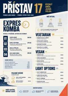 Power Lunch menu template preview
