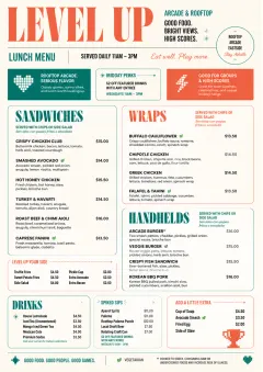 Modern Brunch Editorial menu template preview