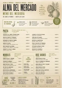 Market Fresh Midday menu template preview