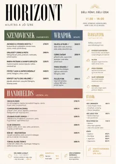 Modern Brunch Editorial menu template preview
