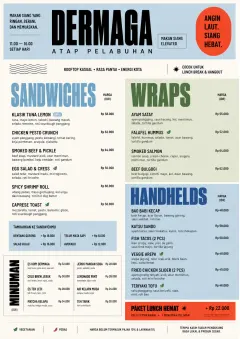 Modern Brunch Editorial menu template preview