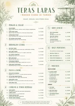 Garden Patio Day menu template preview