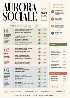 Modern Brunch Editorial menu template preview