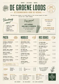 Market Fresh Midday menu template preview