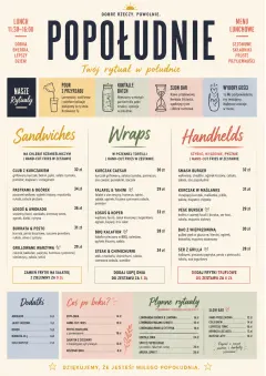 Modern Brunch Editorial menu template preview
