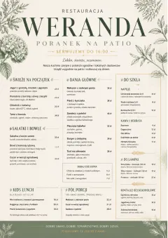 Garden Patio Day menu template preview