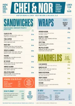 Modern Brunch Editorial menu template preview