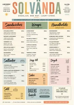 Modern Brunch Editorial menu template preview