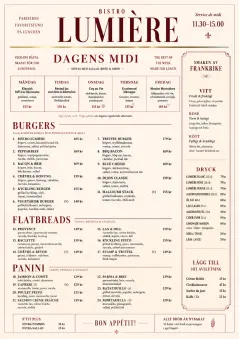 Bistro Midi menu template preview