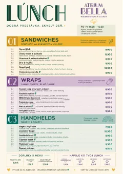 Modern Brunch Editorial menu template preview