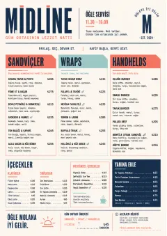 Modern Brunch Editorial menu template preview