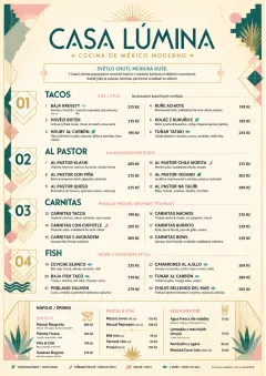 Modern Fusion menu template preview