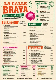 Street Stall Energy menu template preview