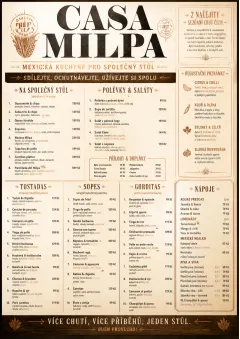 Family Style Feast menu template preview