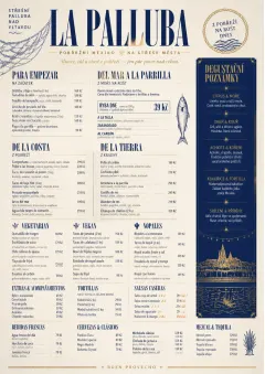 Coastal Regional menu template preview