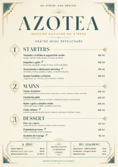 Chef Carte Brève menu template preview