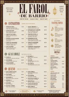 Heritage Tradition menu template preview